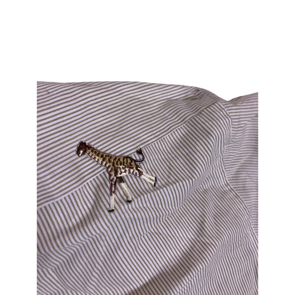 VTG Animal Embroidered Button-Up Shirt | Giraffe Tiger Cheetah Top Women’s XL - Picture 5 of 5